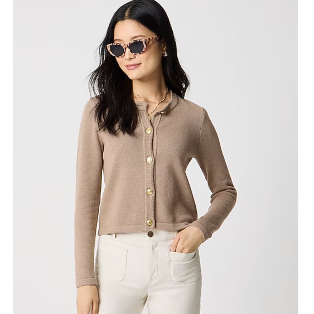 J. Crew Cotton cardigan sweater lady jacket